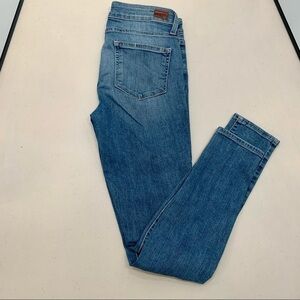 Paige Verdugo Ultra Skinny Womens Light Blue Distressed Denim Jeans 28